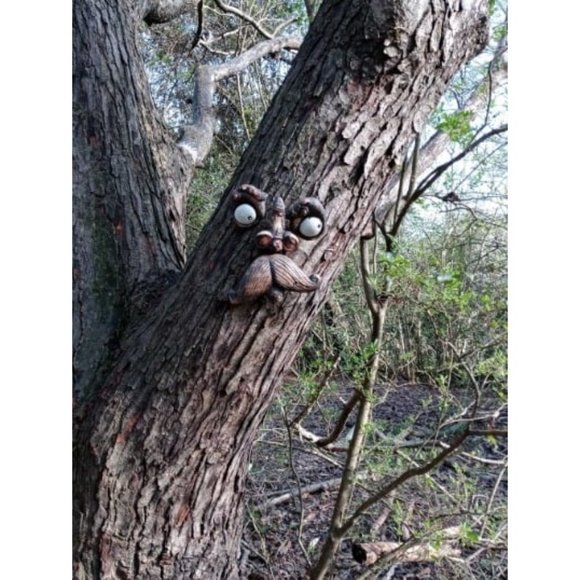 'Old Man' Tree Hugger - Yard Decorations - Whimsical Tree Sculpture - Picture 2 of 2